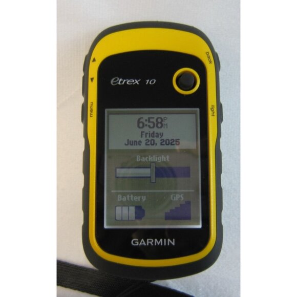 Garmin eTrex 10 Handheld GPS Monochrome Display Navigator Tested/Works - Picture 1 of 10